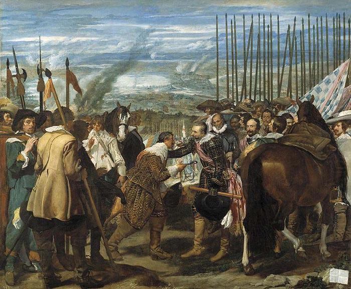 La rendicion de Breda was inspired by Velazquez first visit to Italy,, Diego Velazquez
